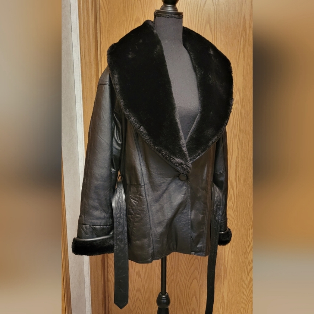 Vintage MGR It's Our Universe 100% Leather Jacket